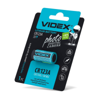 Батарейка литиевая CR123A 1pc blister card 20 шт/уп