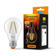 LED лампа VIDEX Filament A60F 7W E27 4100K, Videx, 23671