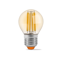 LED лампа VIDEX Filament G45FA 4W E27 2200K бронза, Videx, 23690