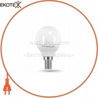 LED лампа TITANUM G45 5W E14 4100K 220V, Titanum, 23695