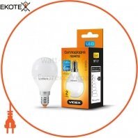 LED лампа VIDEX G45e 6W E14 4100K 220V, Videx, 23889
