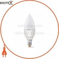 Videx 23893 led лампа videx c37 7w e14 4100k 220v