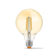 LED лампа VIDEX Filament G95FAD 7W E27 2200K дімерна бронза