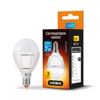LED лампа VIDEX PREMIUM G45 7W E14 4100K, Videx, 24008