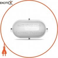 LED світильник (ЖКГ) овальний VIDEX 12W 5000K 220V білий, Videx, 24036