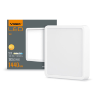 LED Світильник накладний квадрат VIDEX 18W 5000K White