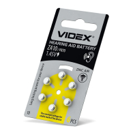 Батарейка повітряно цинкова Videx ZA10 (PR70) BLISTER 6