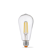 LED лампа VIDEX Filament ST64FD 6W E27 4100K  дімерна