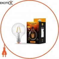 LED лампа VIDEX Filament G95FD 7W E27 4100K 220V диммерная