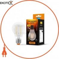 LED лампа VIDEX Filament A60FMD 7W E27 4100K 220V диммерная