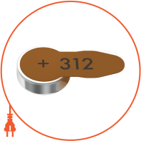 Батарейка VARTA Hearing Aid Batteries 312 BLI 8, Varta, 24607101418