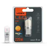 LED лампа VIDEX G9e 2.5W G9 4100K, Videx, 24634