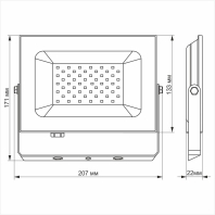 LED прожектор TITANUM TLF506 50W 6000K, Titanum, 24765