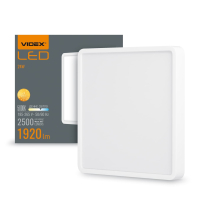 LED Світильник накладний квадрат VIDEX 24W 5000K White, Videx, 24883