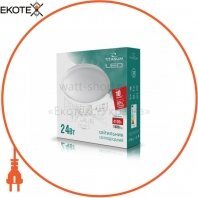 LED светильник настенно-потолочный TITANUM 24W 4100K 220V (TLCL-24HM) Матовый Плоский, Titanum, 24989