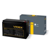 Акумулятор свинцево-кислотний  Videx 6FM7.2 12V/7.2Ah color box 1, Videx, 25079