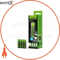 Батарейка щелочная Videx LR03/AAA 4pcs SHRINK (60/720)