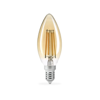 LED лампа TITANUM  Filament C37 4W E14 2200K бронза, Titanum, 25524