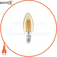 LED лампа TITANUM Filament C37 4W E14 2200K бронза