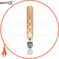 LED лампа TITANUM Filament T30 6W E27 2200K бронза