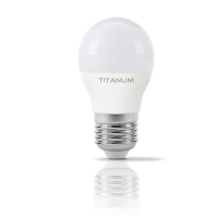 LED лампа TITANUM G45 6W E27 3000K, Titanum, 25681
