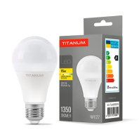 LED лампа TITANUM A65 15W E27 3000K, Titanum, 25683