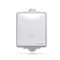 IP65 Кнопка дзвінка сіра VIDEX BINERA, Videx, 25729