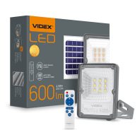 LED прожектор автономний VIDEX 600Lm 5000K, Videx, 25742