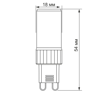 LED лампа VIDEX G9S 4W G9 4100K, Videx, 25755