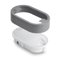 LED світильник IP65 овальний VIDEX 15W 5000K сірий, Videx, 25805