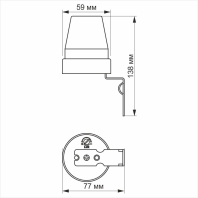 Датчик освітленості VIDEX VL-SN02 10A 220V фотометричний, Videx, 25887