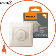VIDEX BINERA Диммер LED 200Вт кремовый (VF-BNDML200-CR) (12/72)