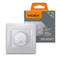 Димер LED 200Вт срібний шовк VIDEX BINERA, Videx, 26115