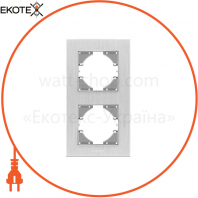 VIDEX BINERA Рамка сріблястий алюміній 2 пости вертикальна (VF-BNFRA2V-SL) (6/48)