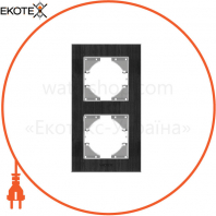 VIDEX BINERA Рамка черный алюминий 2 поста вертикальная (VF-BNFRA2V-B) (6/48)