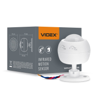 Датчик руху та освітленості VIDEX VL-SPS27W 220V 1200W інфрачервоний, Videx, 26149