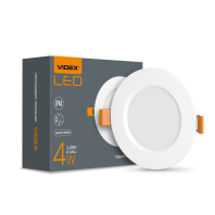 LED світильник Back вбудований круглий VIDEX 4W 5000K, Videx, 26337