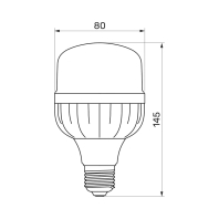 LED лампа TITANUM A80 20W E27 6500К, Titanum, 26393