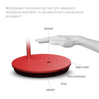 LED лампа настiльна VIDEX VL-TF15R 20W 4100K, Videx, 26431