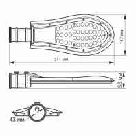 LED ліхтар вуличний VIDEX IP65 30W 5000K VL-SLE15-305, Videx, 26456