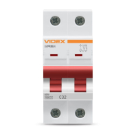 Автоматичний вимикач RS4 2п 32А С 4,5кА VIDEX RESIST, Videx, 26518