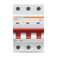 Автоматичний вимикач RS4 3п 40А С 4,5кА VIDEX RESIST, Videx, 26536