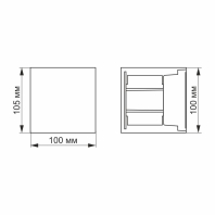 LED Світильник архітектурний AR04 IP54 VIDEX  6W 2700K, Videx, 26540