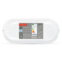 LED світильник вологозахищений овальний TITANUM 20W 6500K TL-BHO-206, Titanum, 26597