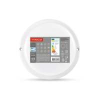 LED світильник вологозахищений круглий TITANUM 12W 6500K TL-BHR-126, Titanum, 26598