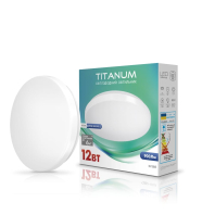 LED світильник настінно-стельовий TITANUM 12W 5000K  Матовий, Titanum, 26690