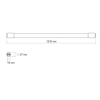 LED лампа TITANUM T8 18W 1.2M 6500K, Titanum, 26706