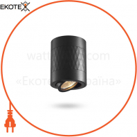 Світильник VIDEX під лампу GU10 SPF04A чорний накладний + чорна призма