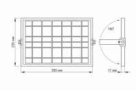 LED прожектор автономний VIDEX 1000LM 5000K 3.2V, Videx, 27063
