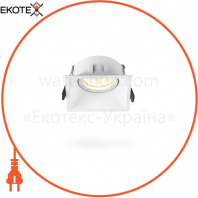 Светильник VIDEX под лампу GU10 врезной Квадрат Белый VL-SPF09S-W